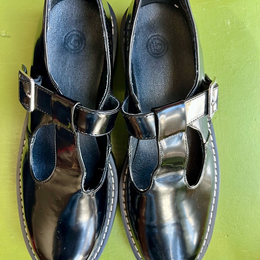 Urban Outfitters Black T-Strap Mary Janes